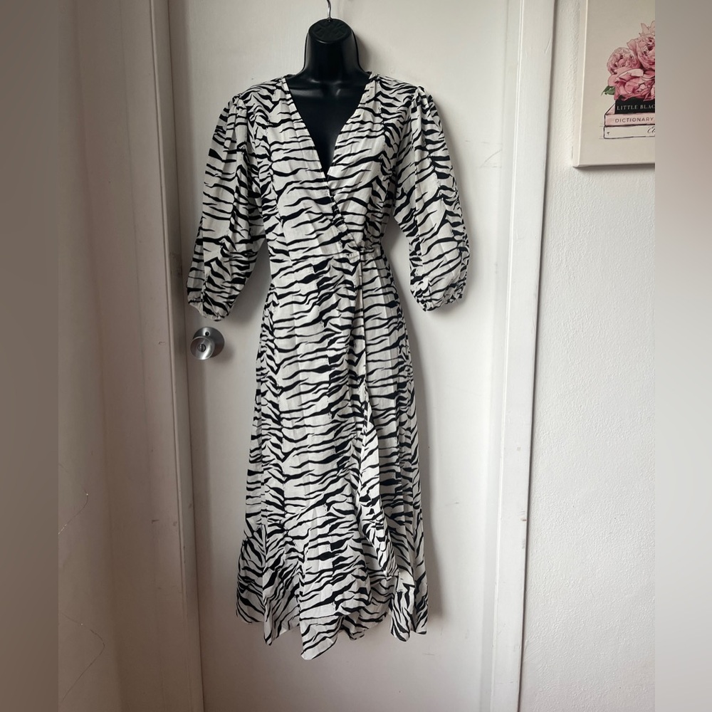 RIXO Noleen animal print cotton Dress size XS - Picture 5 of 14
